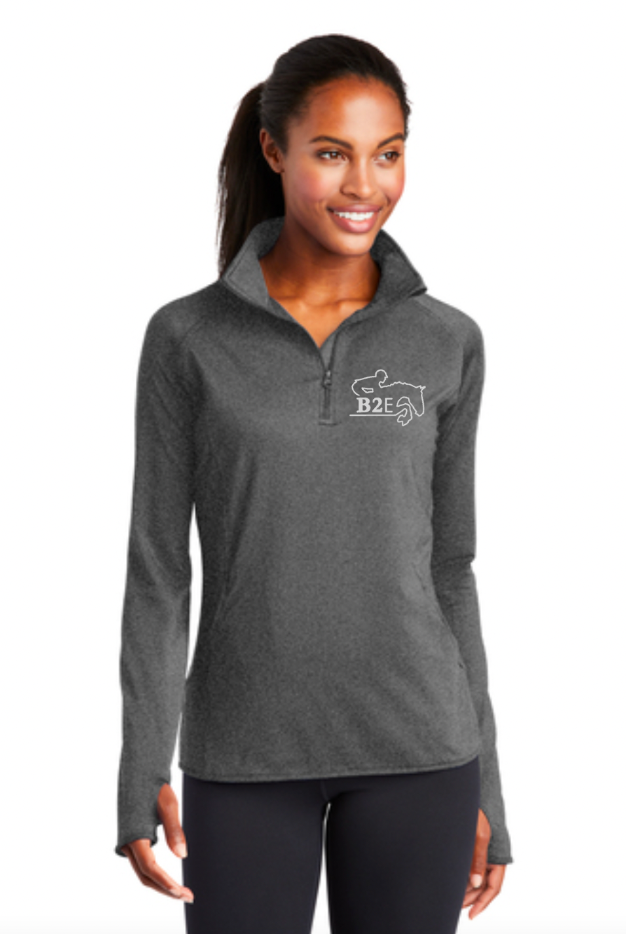 B2E - Sport-Tek® Ladies Sport-Wick® Stretch 1/2-Zip Pullover