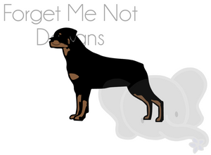 Rottie Dog Cut File
