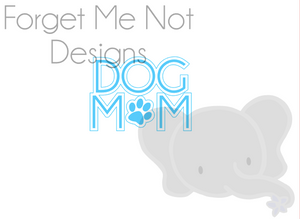 Dog Mom with Offset Cut File