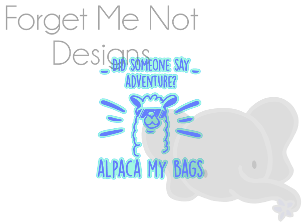 Alpaca My Bags Cut File