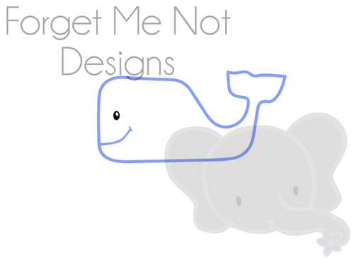 Whale Outline Cut File