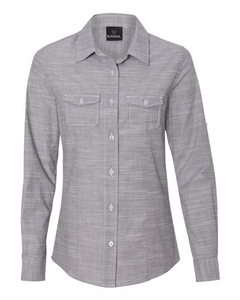 Burnside - Women's Textured Solid Long Sleeve Shirt