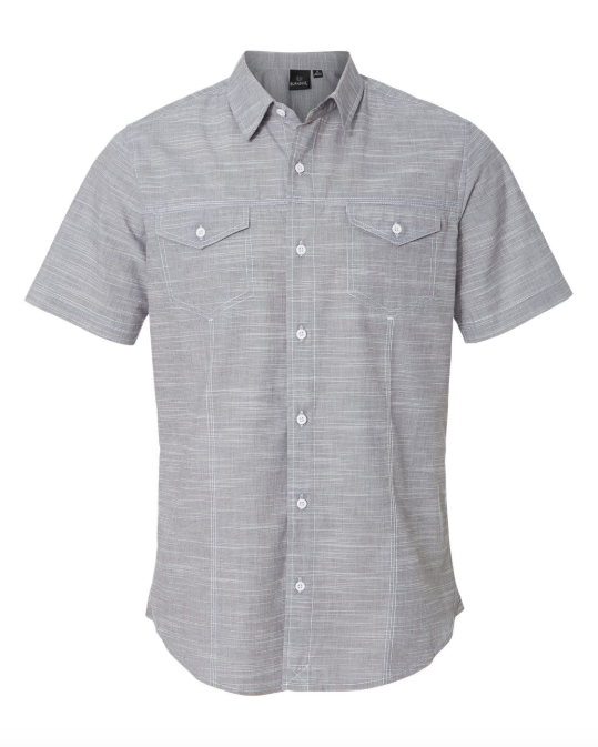 Burnside - Men's Textured Solid Short Sleeve Shirt