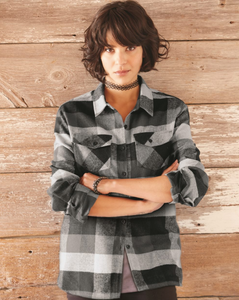 Burnside - Women's Yarn-Dyed Long Sleeve Flannel Shirt