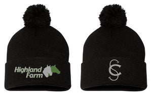HF & SC - Sportsman - Pom-Pom 12" Knit Beanie
