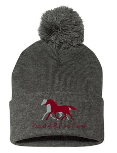 Peaceful Pastures Farms - Sportsman - Pom-Pom 12" Knit Beanie