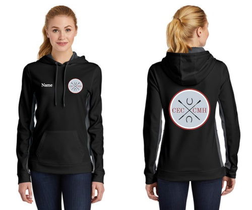 CEC/CMH - Sport-Tek® Sport-Wick® Fleece Colorblock Hooded Pullover (Ladies, Men's, Youth)