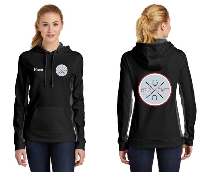 CEC/CMH - Sport-Tek® Sport-Wick® Fleece Colorblock Hooded Pullover (Ladies, Men's, Youth)