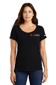 CJXMA - Nike Ladies Dri-FIT Cotton/Poly Scoop Neck Tee
