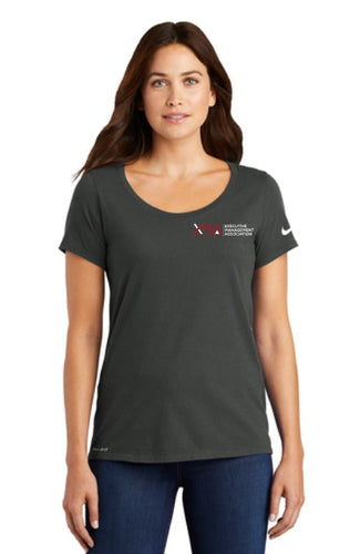 CJXMA - Nike Ladies Dri-FIT Cotton/Poly Scoop Neck Tee