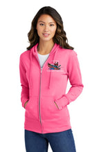 Load image into Gallery viewer, FLPO - Port &amp; Company® Ladies Core Fleece Full-Zip Hooded Sweatshirt