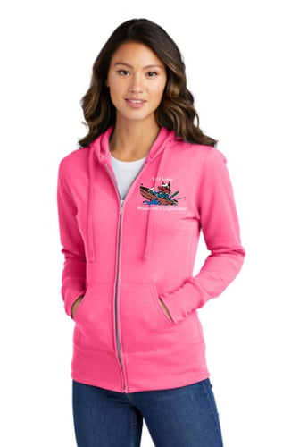 FLPO - Port & Company® Ladies Core Fleece Full-Zip Hooded Sweatshirt