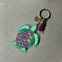 Load image into Gallery viewer, Sea Turtle Keychain