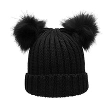 Load image into Gallery viewer, Double Pom Beanie