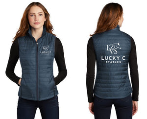 Lucky C Stables - Port Authority® Packable Puffy Vest (Ladies & Men's)
